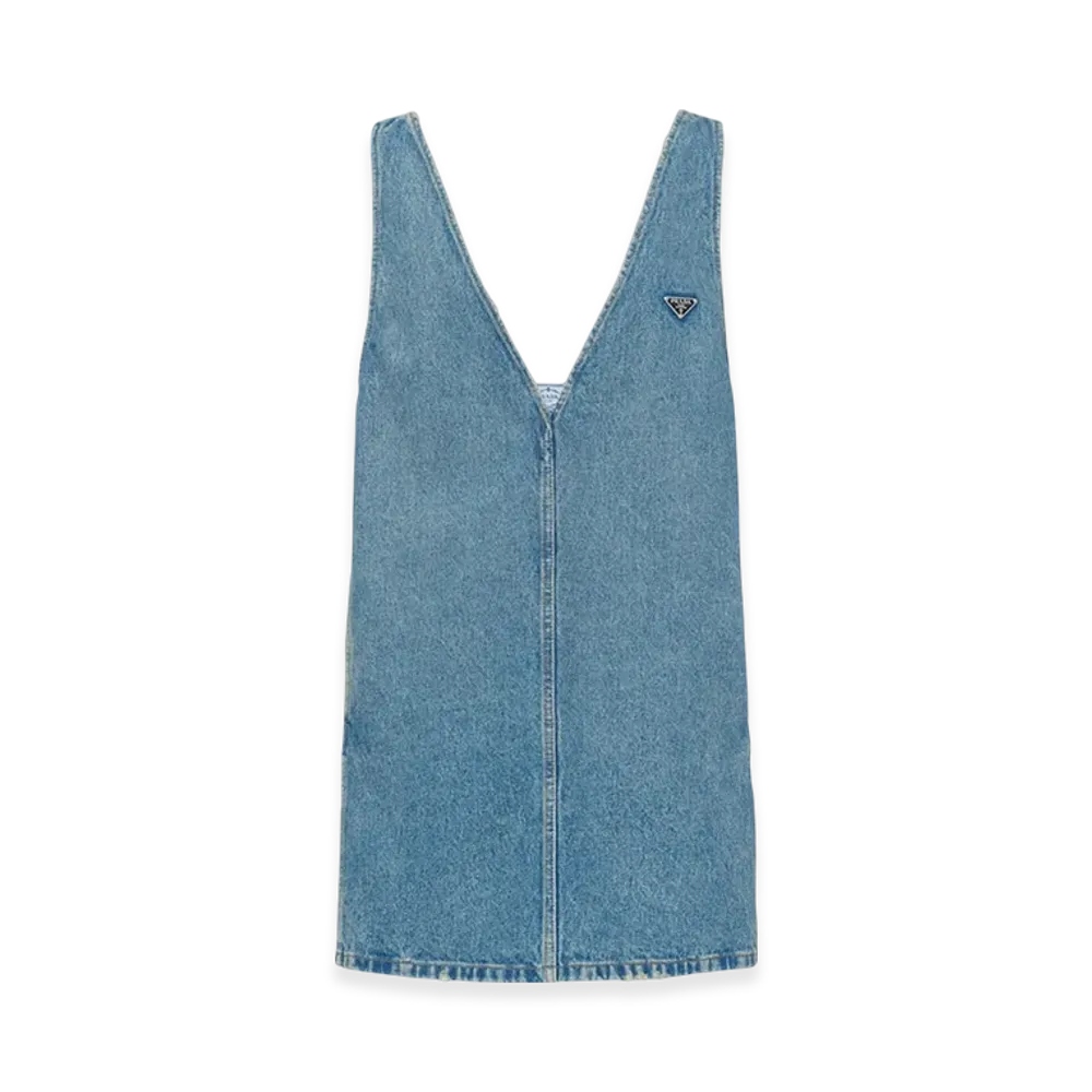 PRADA Women's Denim Dress "Mid Blue"