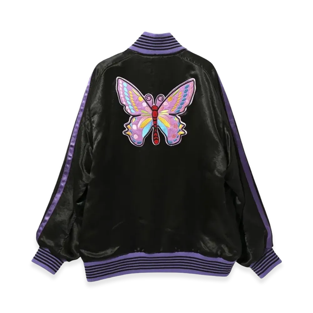 NEEDLES Acetate Sateen Award Jacket "Black"