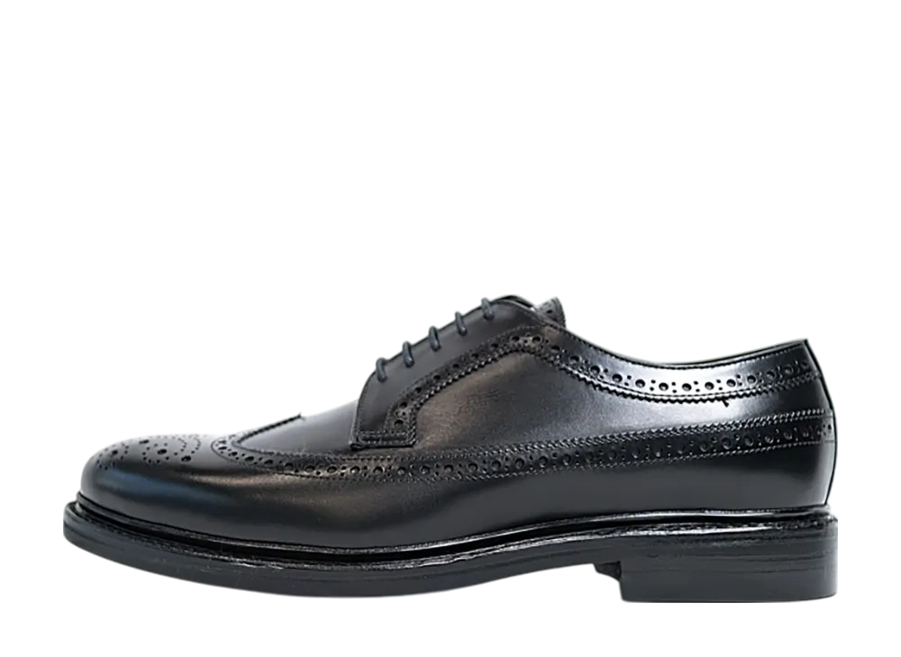 Jalan Sriwijaya Long Wing American Brogue "Black"