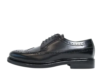 Jalan Sriwijaya Long Wing American Brogue "Black"