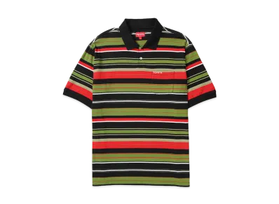Supreme Multi Stripe Polo "Black"