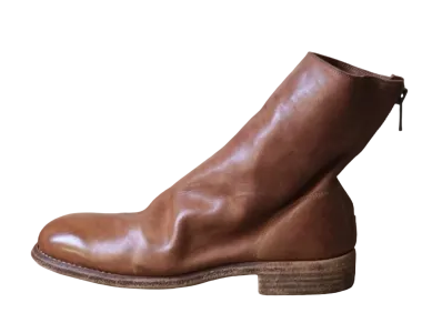 GUIDI Back Zip Boot Horse Reverse Leather "CV58T(Wheat) Season Color" 986X Leather Sole