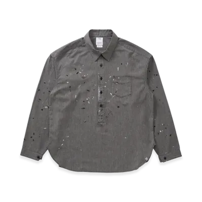 visvim 1910 P.O. Chambray L/S "Grey"