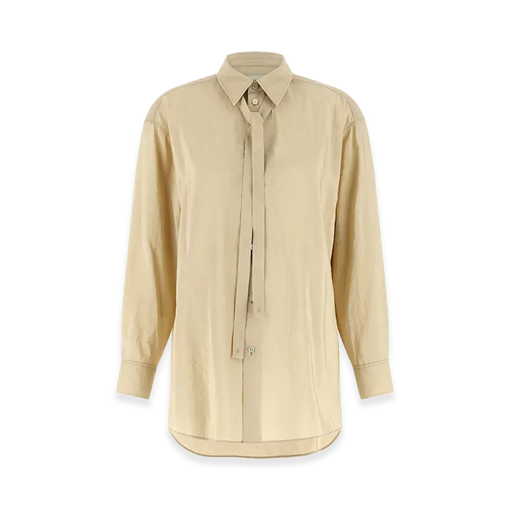 LEMAIRE Women's 'Tie' Shirt "White"