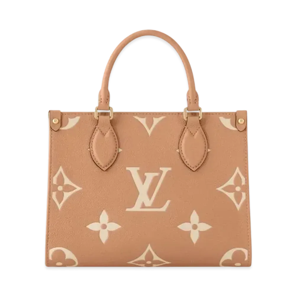 Louis Vuitton OnTheGo PM Bicolor Monogram Empreinte "Arizona/Creme"