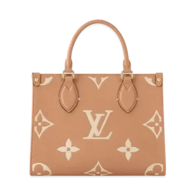 Louis Vuitton OnTheGo PM Bicolor Monogram Empreinte "Arizona/Creme"