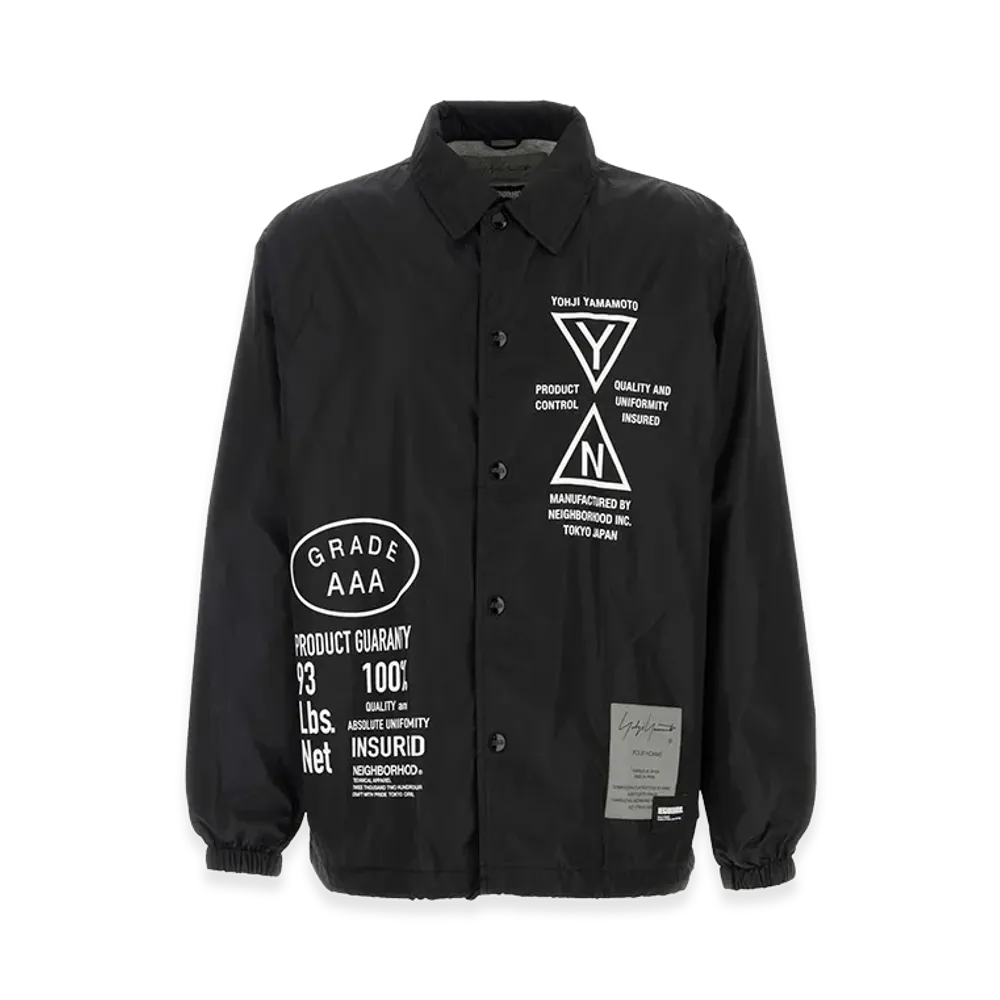 Yohji Yamamoto x Neighborhood Nylon Windbreaker "Black"