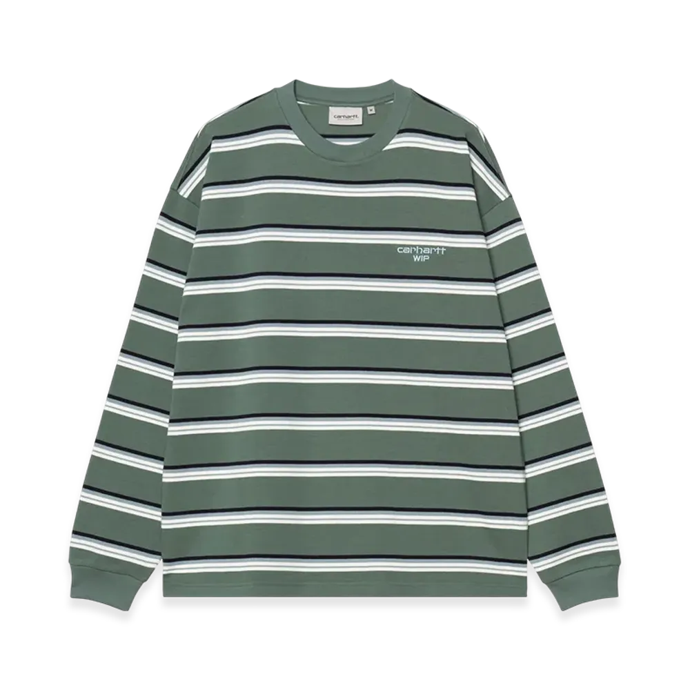 Carhartt WIP L/S Holm T-Shirt Holm Stripe "Silver Pine"