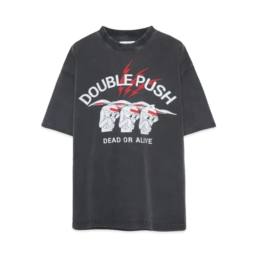 TAIN DOUBLE PUSH REVERSIVLE SHIRTS SLEEVE "BLACK"