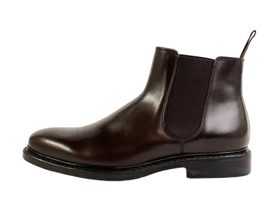 Jalan Sriwijaya Side Gore Boots Edward Calf Leather "Dark Brown" 98756 Dainite Sole