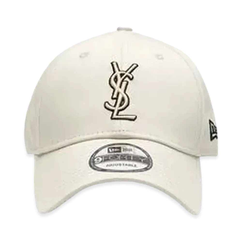 Saint Laurent x New Era YSL Monogram Cap "Ecru"
