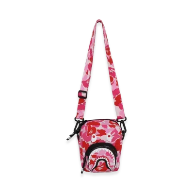 A BATHING APE ABC Camo Shark Mini Bag "Pink"