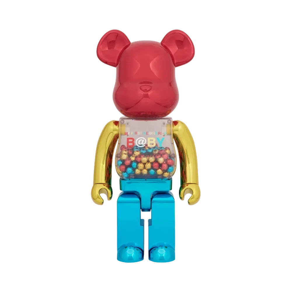 MEDICOM TOY "BEARBRICK" My First BEARBRICK Mct Color Chrome Ver. 1000%