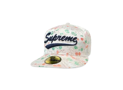 Supreme Floral Jacquard New Era "White"