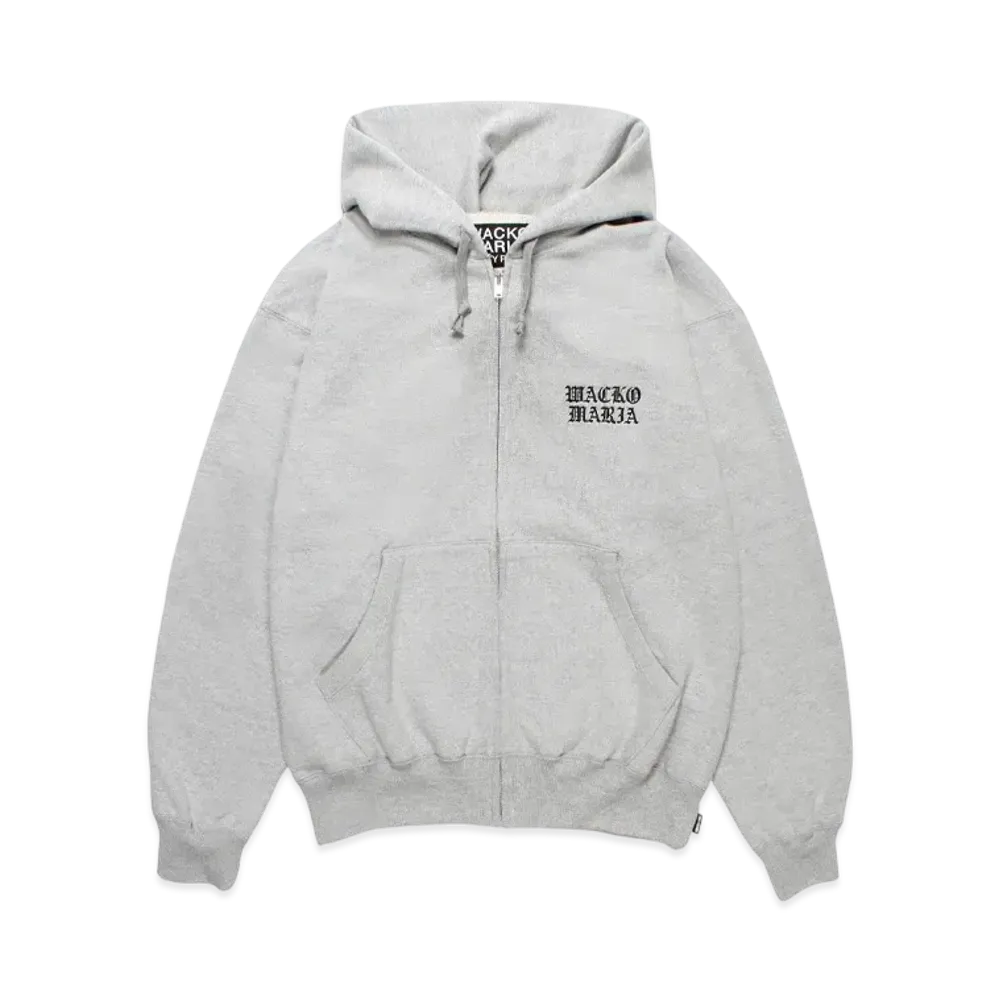 WACKO MARIA Heavy Weight Zip Hooded Sweat Shirt "Gray"