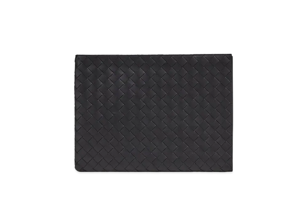 Bottega Veneta Half-Zip Pouch "Black"
