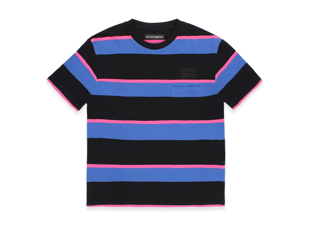 WACKO MARIA Striped T-Shirt "Purple"