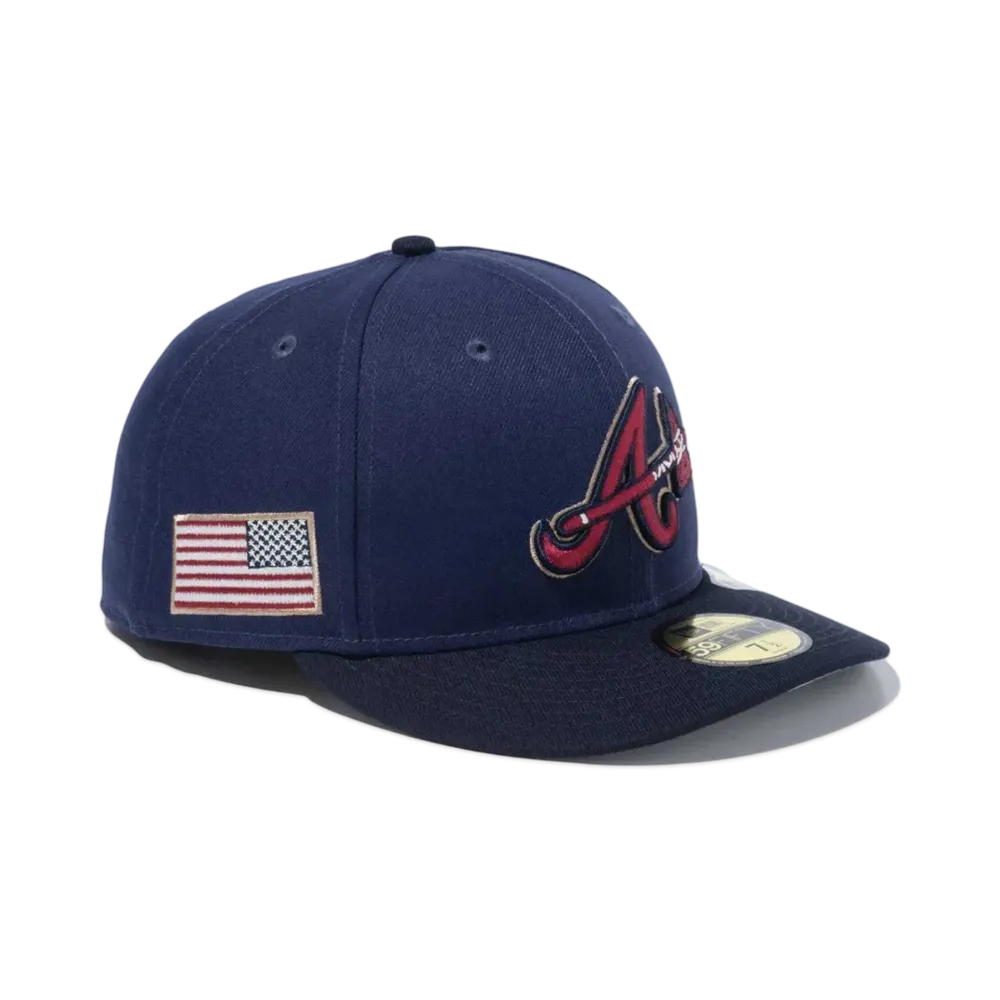 NEW ERA PC 59Fifty Stars & Stripes Atlanta Braves "Light Navy/Navy"