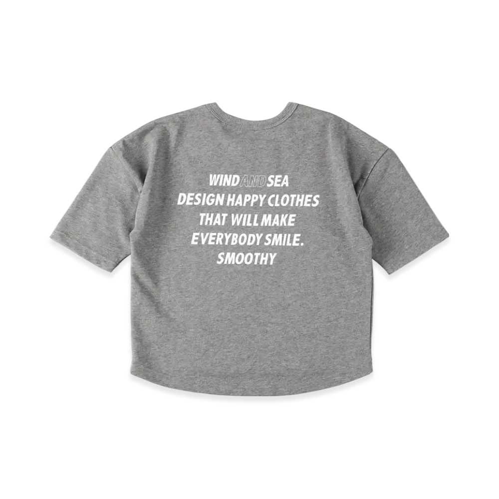 WIND AND SEA x SMOOTHY 70% Child S/S Tee "HeatherGray"