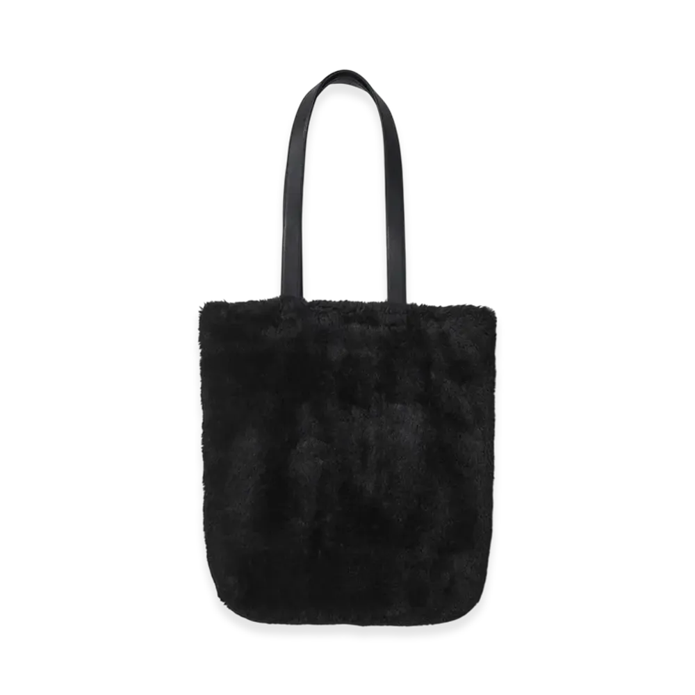 ssstein Acrylic Fur Tote Bag "Black"