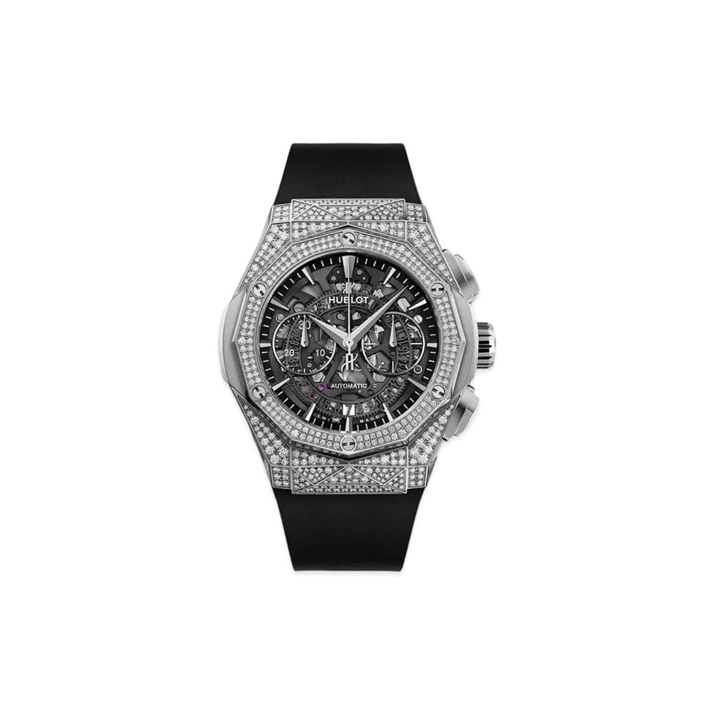 HUBLOT Classic Fusion Aerofusion Chronograph Orlinski Titanium Pave 45mm