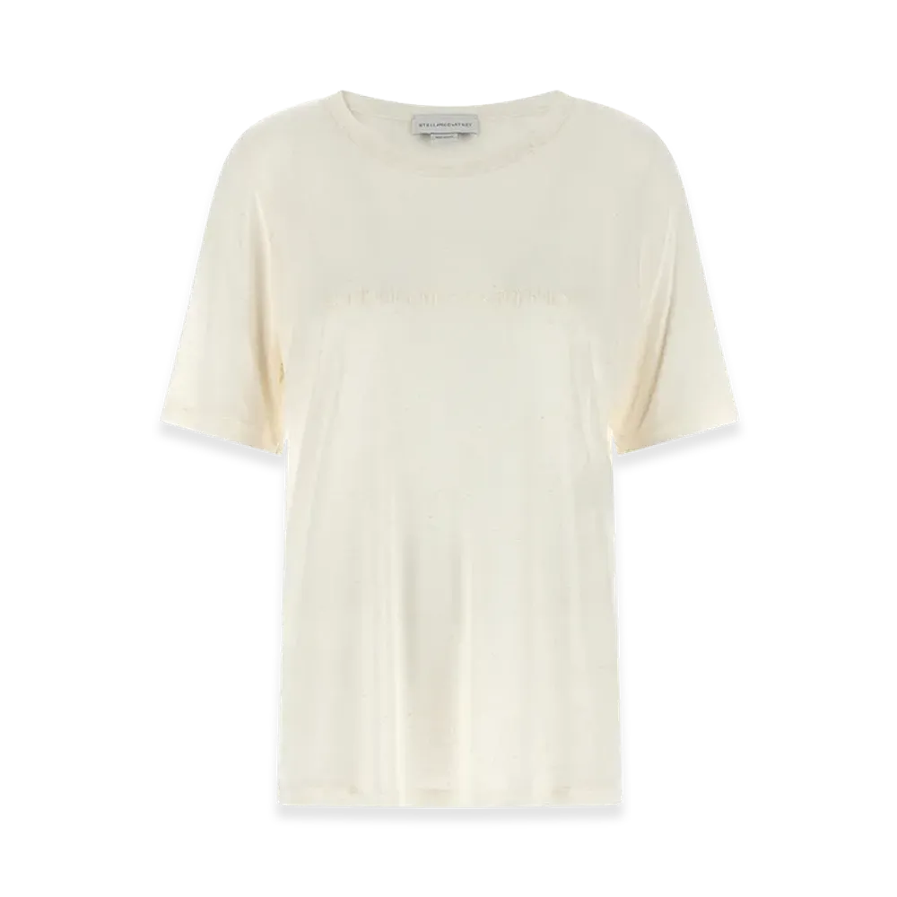 STELLA McCARTNEY Women's Beads Embroidery T-Shirt "White"