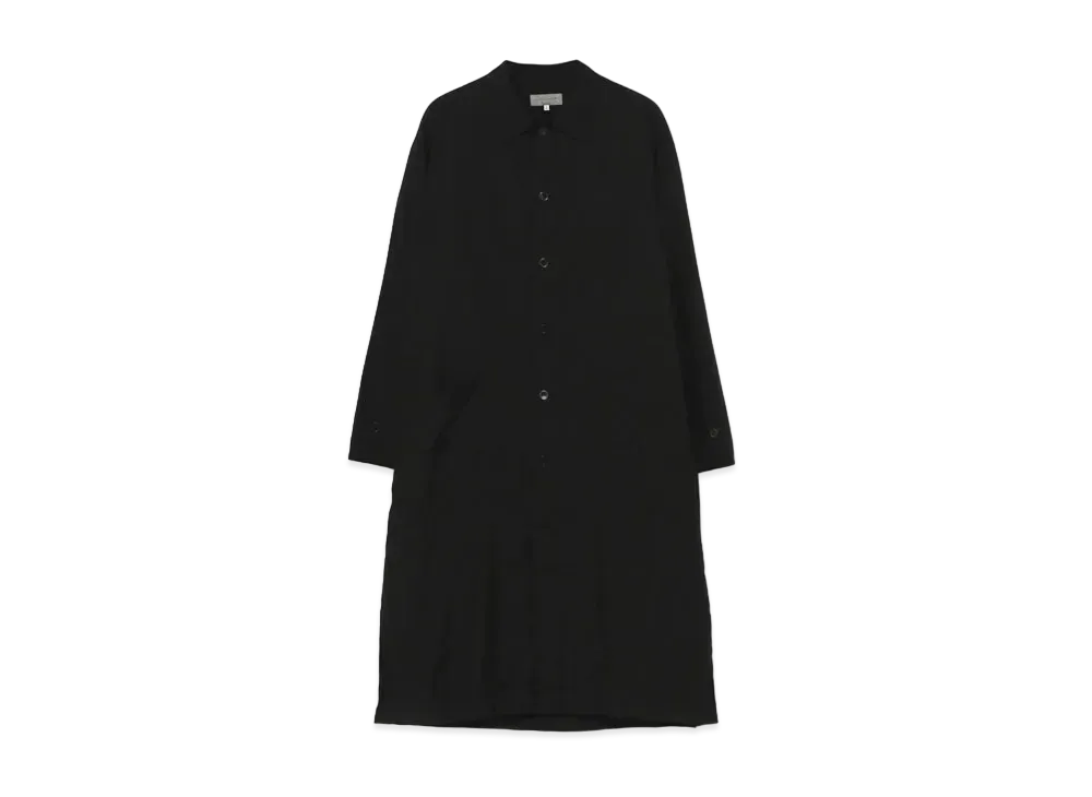 Yohji Yamamoto Pour Homme COTTON BROAD CHAIN STITCH SHIRT COAT "Black"