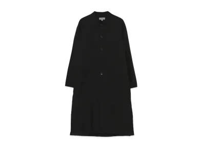 Yohji Yamamoto Pour Homme COTTON BROAD CHAIN STITCH SHIRT COAT "Black"
