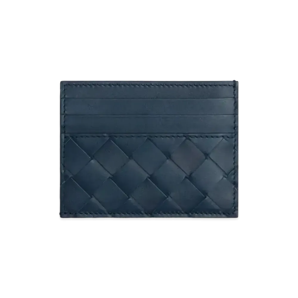 Bottega Veneta Credit Card Case "Deep Blue"