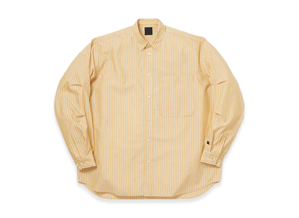 DAIWA PIER39 Women's Tech Regular Collar Shirt L/S Stripe "Bright Yellow"