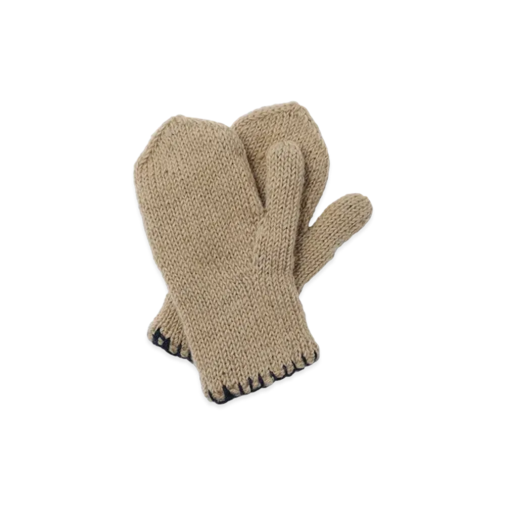 SEDAN ALL-PURPOSE Hand Knit Mitten "Khaki"