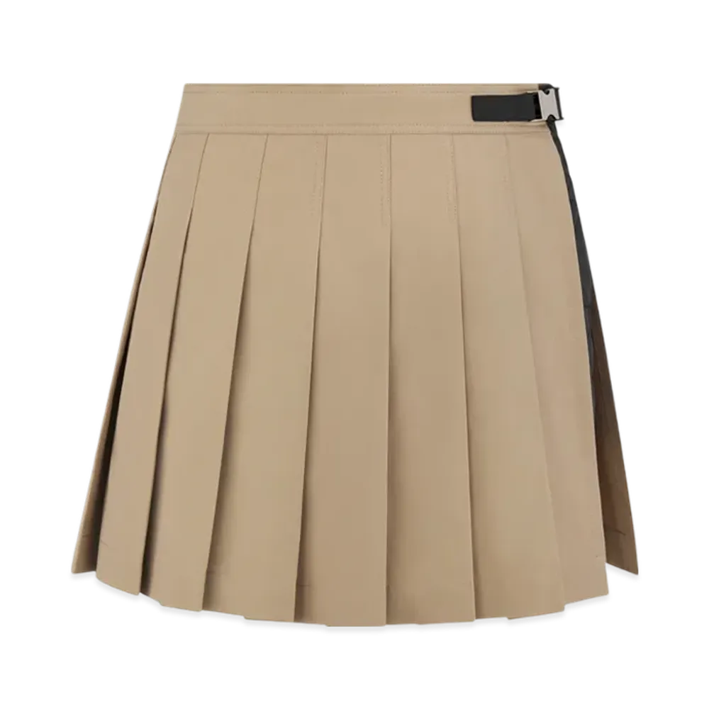 Dior Women's Cotton Gabardine Wrap Mini Skirt with Integrated Cannage Shorts "Beige"