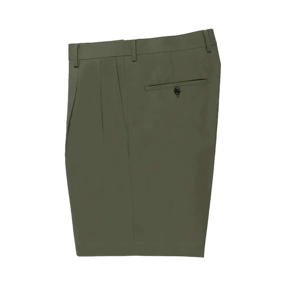 WACKO MARIA Dormeuil / Double Pleated Short Trousers "Green"