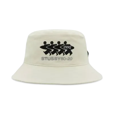 Stussy CDG Canvas Bucket Hat "Natural"