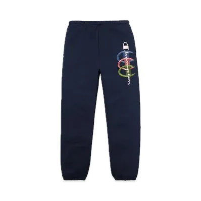 Supreme x Champion Stacked C Sweatpant "Navy"