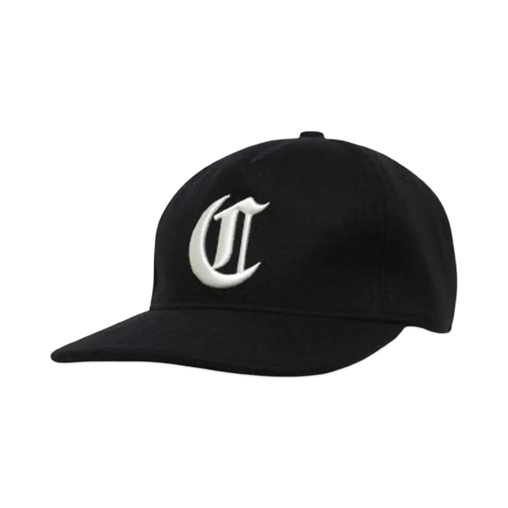 COOTIE PRODUCTIONS Wool Melton 5 Panel Cap "BLACKxWHITE"