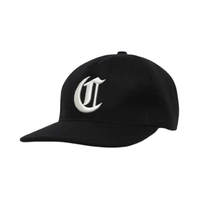 COOTIE PRODUCTIONS Wool Melton 5 Panel Cap "BLACKxWHITE"