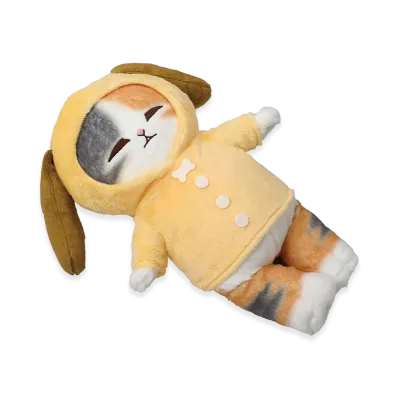 BANDAI "Ichiban Kuji" -mofusand Pajama Party with Cats- B Prize Relaxed kitty