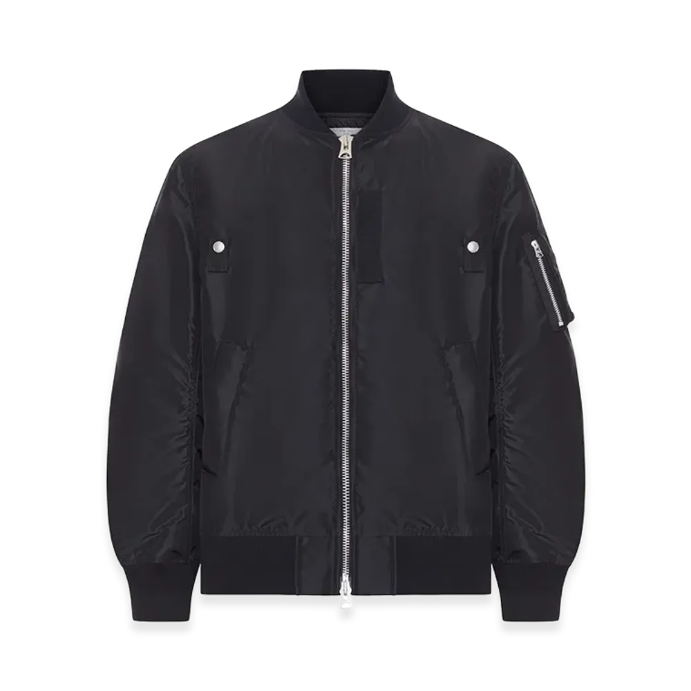 sacai Nylon Bomber Jacket with Zip "Black"