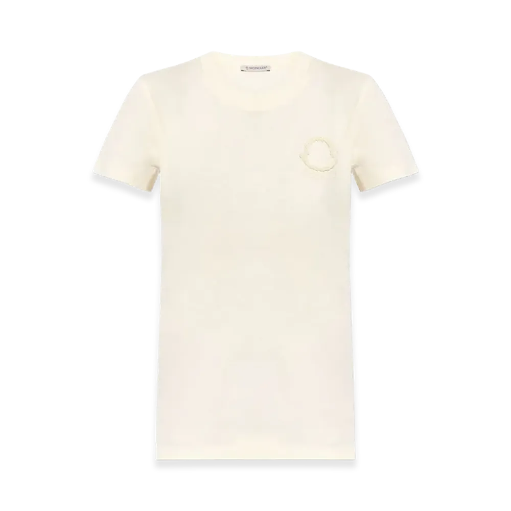 MONCLER Women's Cotton T-Shirt "Cream"