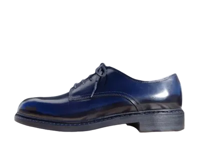 Jalan Sriwijaya Plain Toe Shoes Timo Cordovan "Black" 98902 Half Rubber Sole