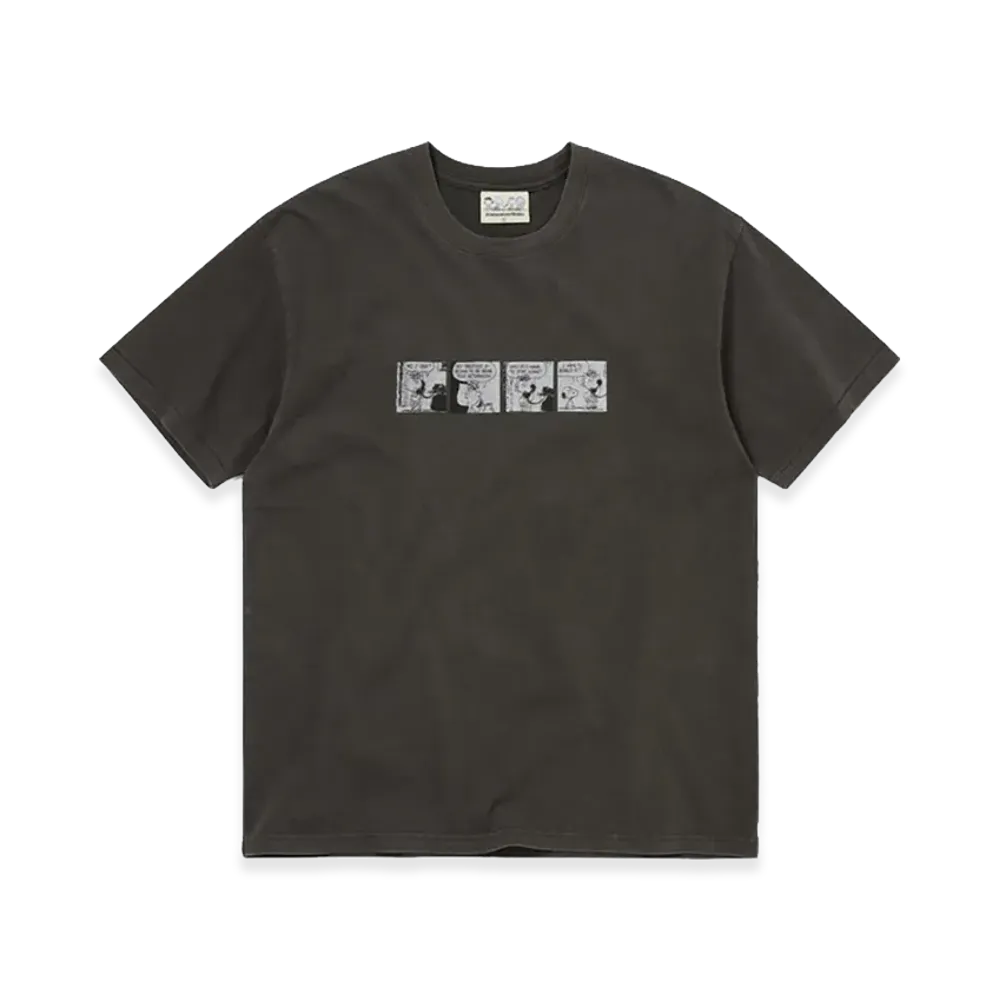 thisisneverthat x PEANUTS Comic Strip Tee "Off Black"