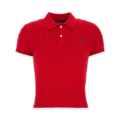 Polo Ralph Lauren Women's Cotton Polo Shirt "Red"