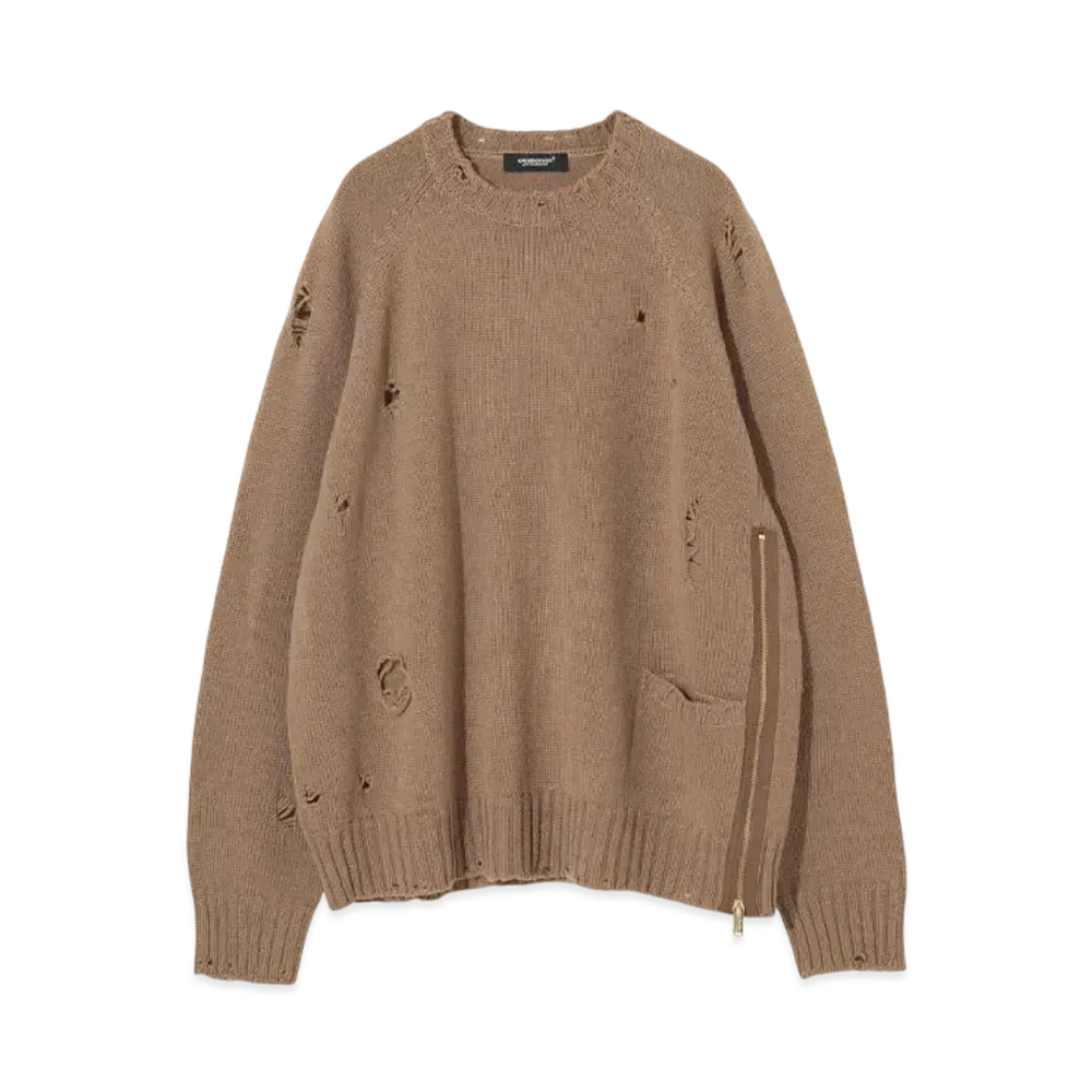 UNDERCOVER Wool Knit Pullover "Beige Brown"