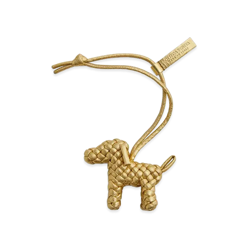 Bottega Veneta Dog Charm "Gold"