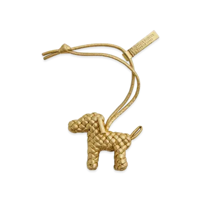 Bottega Veneta Dog Charm "Gold"
