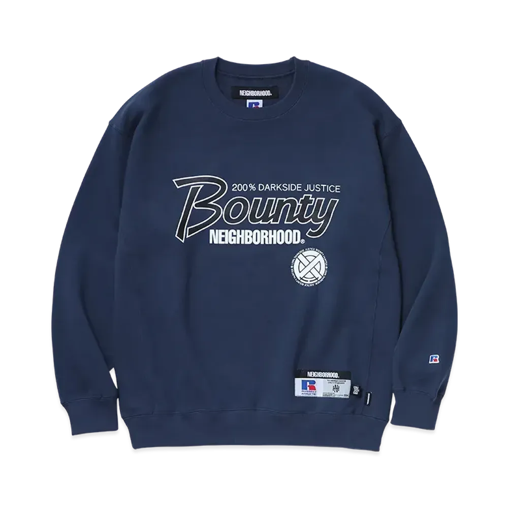 NEIGHBORHOOD x BOUNTY HUNTER x RUSSELL ATHLETIC Sweat Shirt LS "Navy"