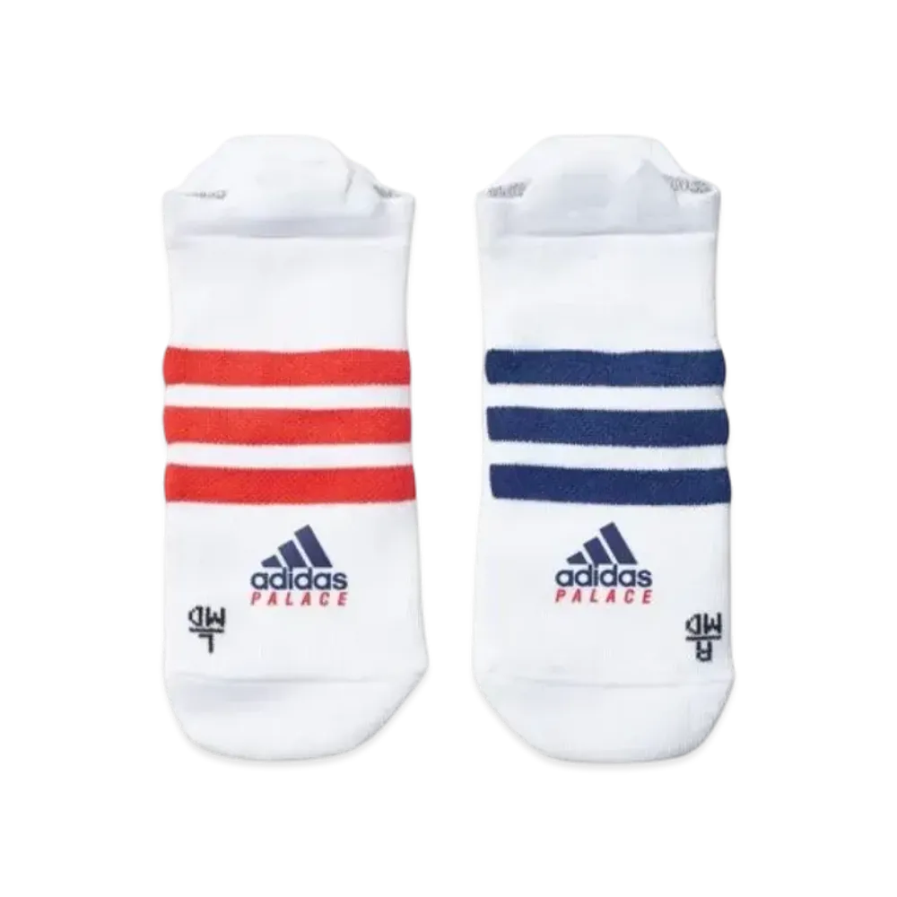 PALACE x adidas On Court No Show Sock "White Red"