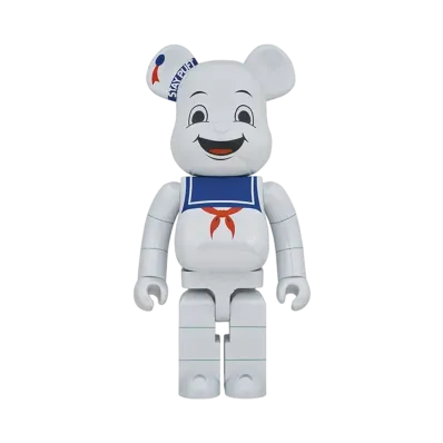 Bearbrick STAY PUFT MARSHMALLOW MAN WHITE CHROME Ver. 1000%