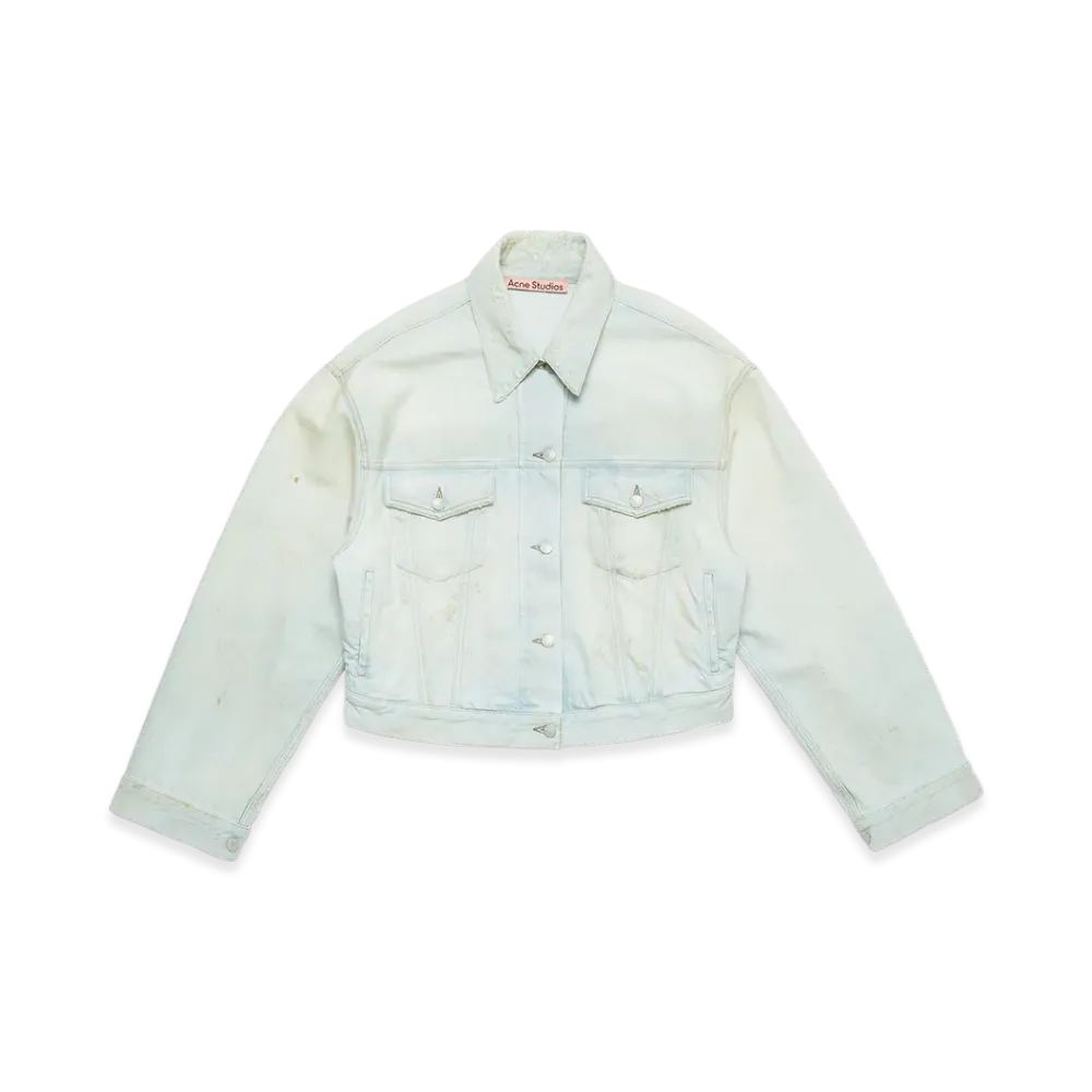 Acne Studios Denim Jacket - Relaxed Cropped Fit "LightBlue/White"